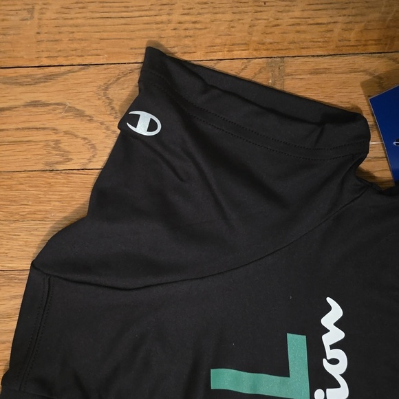 CHAMPION BRAND SIGNATURE BOYS BLACK SHORT SLEEVE SOCCER TEE-SHIRT SIZE LARGE - Picture 5 of 13